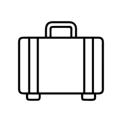suitcase icon, suitcase line art - simple line art of suitcase, perfect for suitcase logos and icons