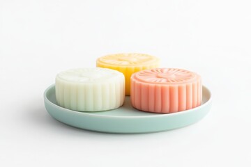 Modern Mooncakes on Minimalist Plate