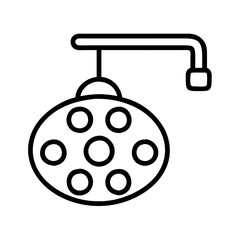 surgical lamp icon, surgical lamp line art - simple line art of surgical lamp, perfect for surgical lamp logos and icons