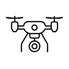 surveillance drone icon, surveillance drone line art - simple line art of surveillance drone, perfect for surveillance drone logos and icons