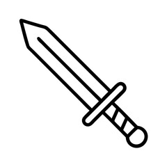 sword icon, sword line art - simple line art of sword, perfect for sword logos and icons