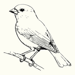 Bird Line Art Drawing Elegant and Simple Bird Sketches for Nature, Art, and Creative Design