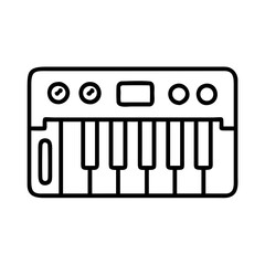 synthesizer icon, synthesizer line art - simple line art of synthesizer, perfect for synthesizer logos and icons