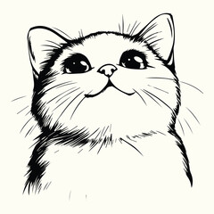 Cute Cat Line Art Adorable and Minimalist Cat Sketches for Art, Design, and Creative Projects