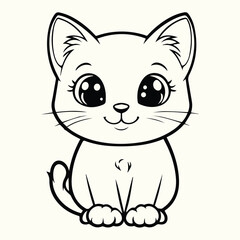 Cute Cat Line Art Adorable and Minimalist Cat Sketches for Art, Design, and Creative Projects
