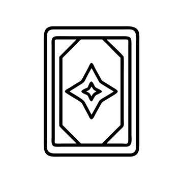 recommend clip art: tarot card icon, tarot card line art - simple line art of tarot card, perfect for tarot card logos and icons