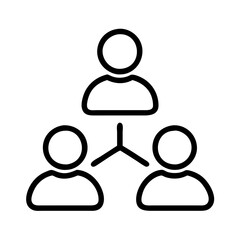 team icon, team line art - simple line art of team, perfect for team logos and icons