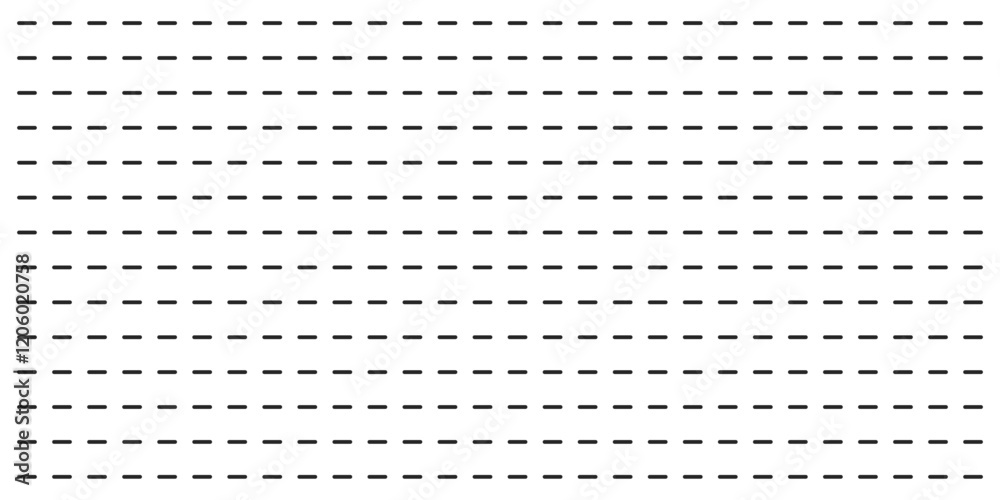 Poster Dashed lines background, seamless repeatable texture, pattern with dashes