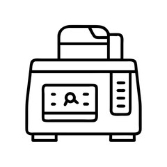 thermocycler icon, thermocycler line art - simple line art of thermocycler, perfect for thermocycler logos and icons