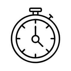 timer icon, timer line art - simple line art of timer, perfect for timer logos and icons