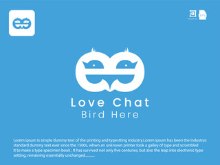 Letter and bird combination logo for business 