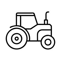 tractor icon, tractor line art - simple line art of tractor, perfect for tractor logos and icons