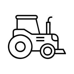 tractor icon, tractor line art - simple line art of tractor, perfect for tractor logos and icons