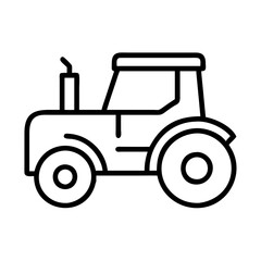tractor icon, tractor line art - simple line art of tractor, perfect for tractor logos and icons
