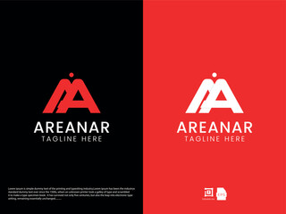 M modern letter logo design 