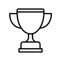 trophy icon, trophy line art - simple line art of trophy, perfect for trophy logos and icons
