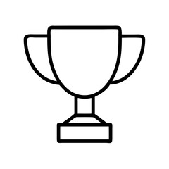 trophy icon, trophy line art - simple line art of trophy, perfect for trophy logos and icons