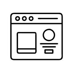 user interface ui icon, user interface ui line art - simple line art of user interface ui, perfect for user interface ui logos and icons