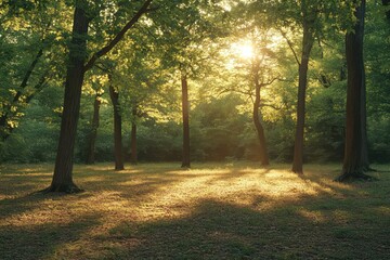 scenes with sun rise and sun set and night