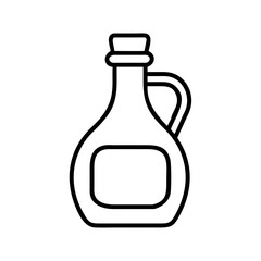 vinegar bottle icon, vinegar bottle line art - simple line art of vinegar bottle, perfect for vinegar bottle logos and icons