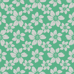 textile design with beautiful flowers pattern image