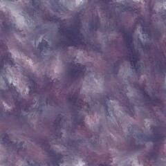 Abstract grunge wall background. Acrylic painting. Big and liquid brush strokes. Seamless hand drawn pattern. Plum purple, dusty purple, pastel grey and greyish purple colors