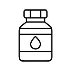 vitamin bottle icon, vitamin bottle line art - simple line art of vitamin bottle, perfect for vitamin bottle logos and icons