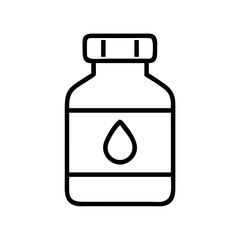 vitamin bottle icon, vitamin bottle line art - simple line art of vitamin bottle, perfect for vitamin bottle logos and icons