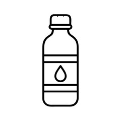 water bottle icon, water bottle line art - simple line art of water bottle, perfect for water bottle logos and icons