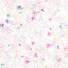 Thin curves and bright splashes. Abstract seamless hand drawn background. Japanese pattern imitation. Dark midnight blue, verdigris, pale lilac and persian pink colors.