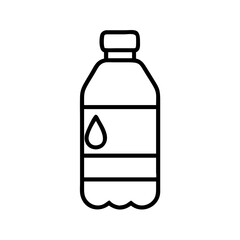water bottle icon, water bottle line art - simple line art of water bottle, perfect for water bottle logos and icons