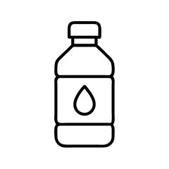water bottle icon, water bottle line art - simple line art of water bottle, perfect for water bottle logos and icons