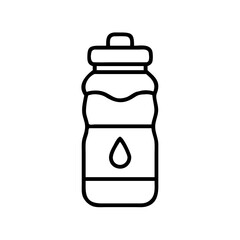 water bottle icon, water bottle line art - simple line art of water bottle, perfect for water bottle logos and icons
