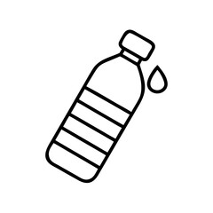 water bottle icon, water bottle line art - simple line art of water bottle, perfect for water bottle logos and icons