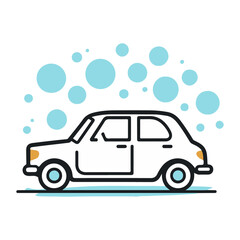 Clean ride car wash icon