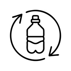 water bottle refill icon, water bottle refill line art - simple line art of water bottle refill, perfect for water bottle refill logos and icons