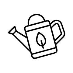 watering can icon, watering can line art - simple line art of watering can, perfect for watering can logos and icons