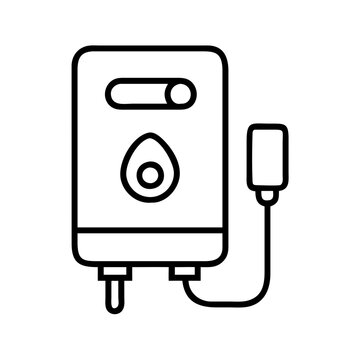 recommend clip art: water heater icon, water heater line art - simple line art of water heater, perfect for water heater logos and icons