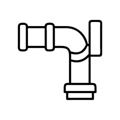 water pipe icon, water pipe line art - simple line art of water pipe, perfect for water pipe logos and icons