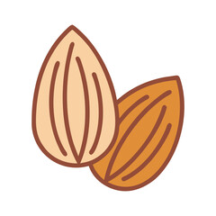 almond icon design