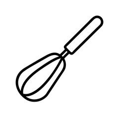 whisk icon, whisk line art - simple line art of whisk, perfect for whisk logos and icons