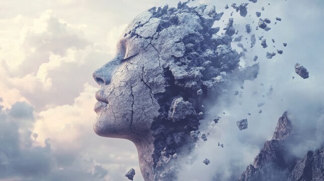 Visual Representation of Passive Mindset Concept