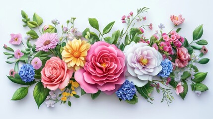 Floral arrangement for happy retirement celebration card design