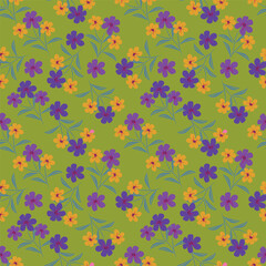 textile design with beautiful flowers pattern image