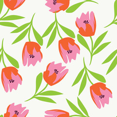 textile design with beautiful flowers pattern image