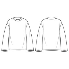 full sleeve tshirt vector design template 