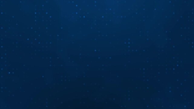Dark blue gradient background with light blue dots. Suitable for technology, data, science, and digital concepts. Perfect for modern presentations.
