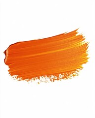 Vibrant Orange Paint Stroke Abstract Texture Background Design Element