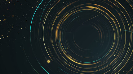 Abstract white background with Colorful circle lines. Digital future technology . Abstract business connection of lines from nodes innovation of communication in the network.