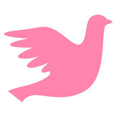 Obraz premium illustration of dove pink